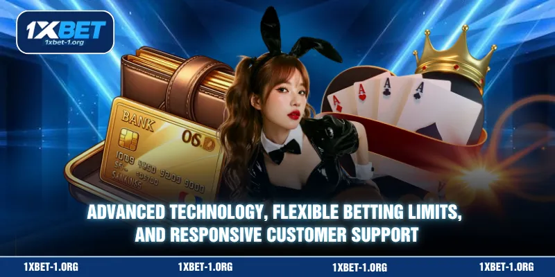 Advanced technology, flexible betting limits, and responsive customer support