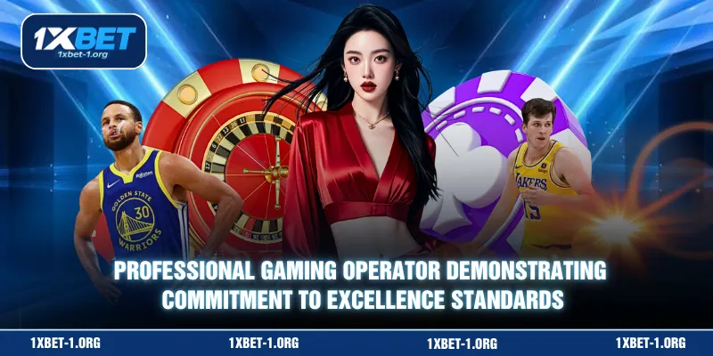 Professional gaming operator demonstrating commitment to excellence standards